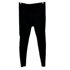 Assets Spanx High Rise Legging Women's SZ L Black Athletic Sporty Travel Yoga